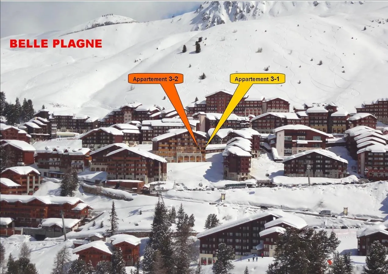 Daire Appartement Charmant Avec Vue Sur Montagne La Plagne Tarentaise 34 M²